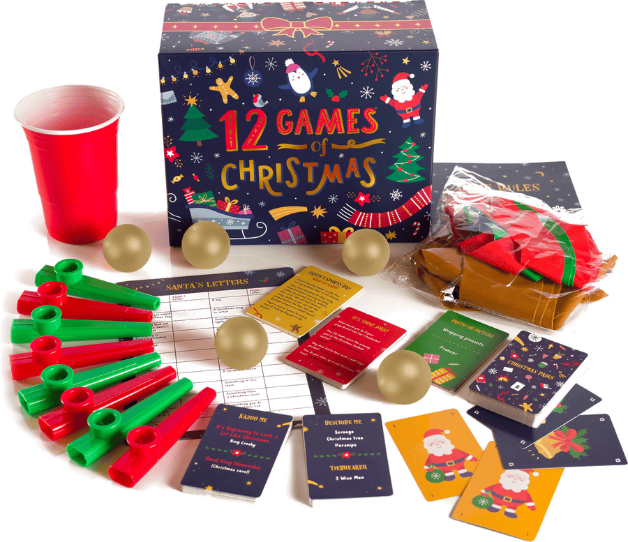 12 Games of Christmas box and contents